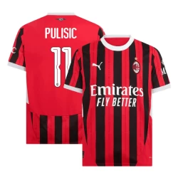 AC Milan Christian Pulisic #11 Fußballtrikots 2024-25 UCL Heimtrikot Herren